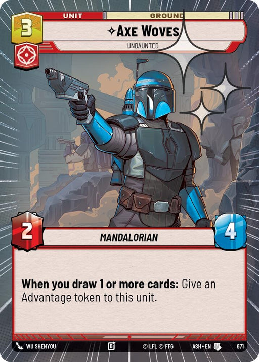Image for Axe Woves - Undaunted (Hyperspace Foil) (671) [Ashes of the Empire] {ASH} - Star Wars: Unlimited