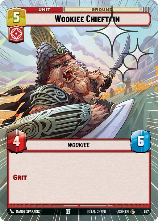 Image for Wookiee Chieftain (Hyperspace Foil) (677) [Ashes of the Empire] {ASH} - Star Wars: Unlimited
