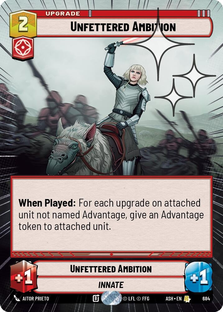 Image for Unfettered Ambition (Hyperspace Foil) (684) [Ashes of the Empire] {ASH} - Star Wars: Unlimited