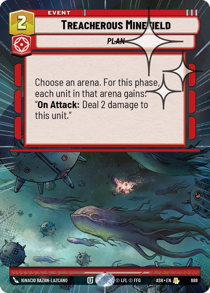 Image for Treacherous Minefield (Hyperspace Foil) (688) [Ashes of the Empire] {ASH} - Star Wars: Unlimited