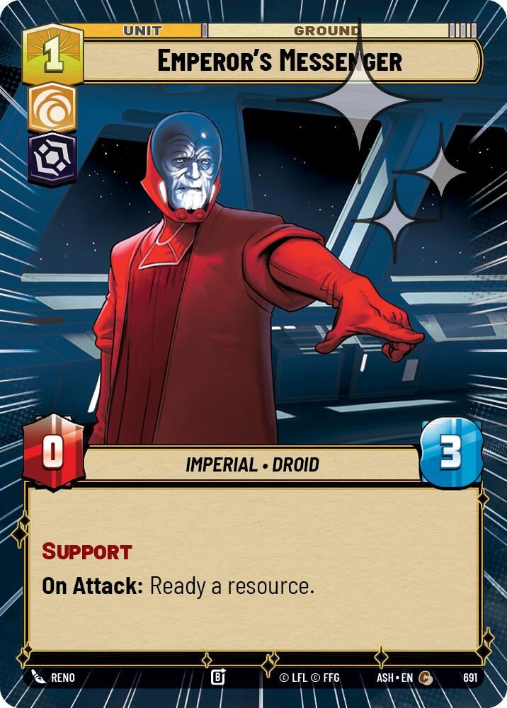 Image for Emperor's Messenger (Hyperspace Foil) (691) [Ashes of the Empire] {ASH} - Star Wars: Unlimited