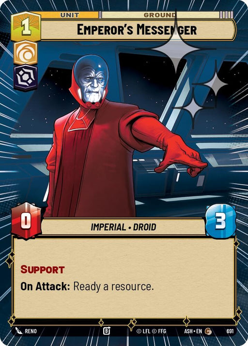 Image for Emperor's Messenger (Hyperspace Foil) (691) [Ashes of the Empire] {ASH} - Star Wars: Unlimited