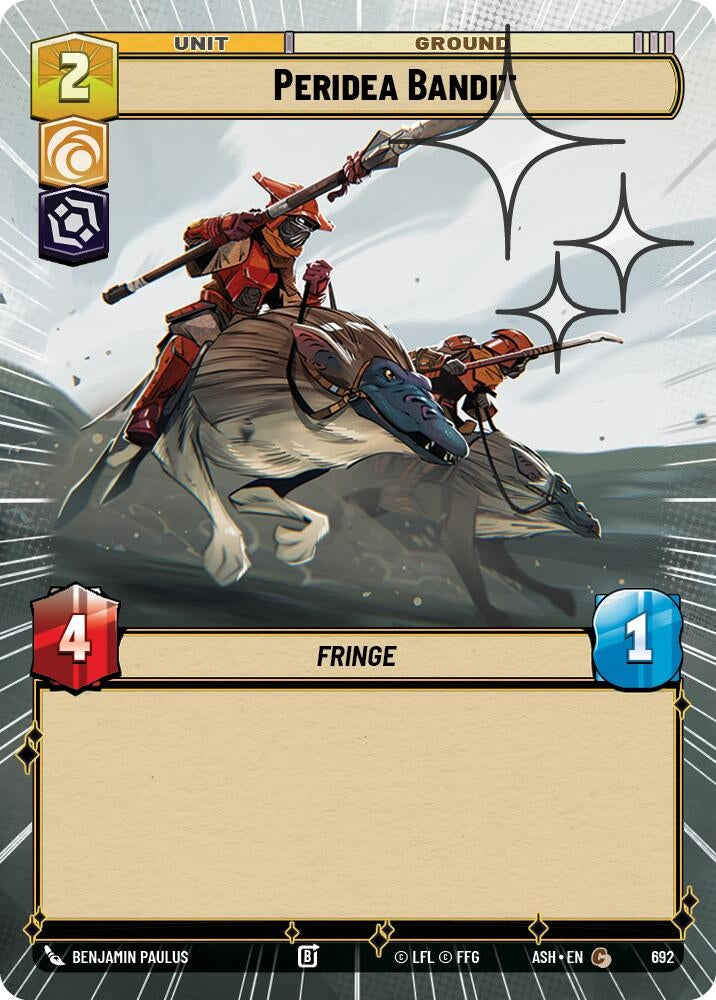 Image for Peridea Bandit (Hyperspace Foil) (692) [Ashes of the Empire] {ASH} - Star Wars: Unlimited