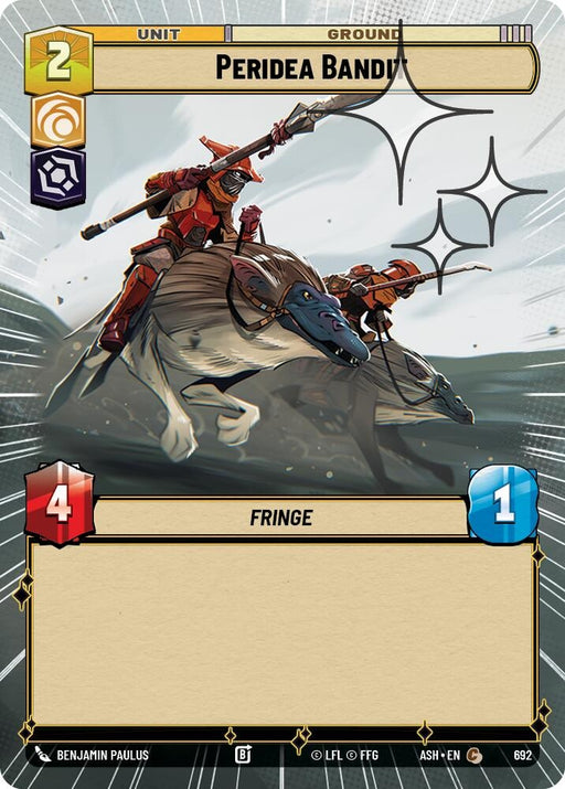Image for Peridea Bandit (Hyperspace Foil) (692) [Ashes of the Empire] {ASH} - Star Wars: Unlimited