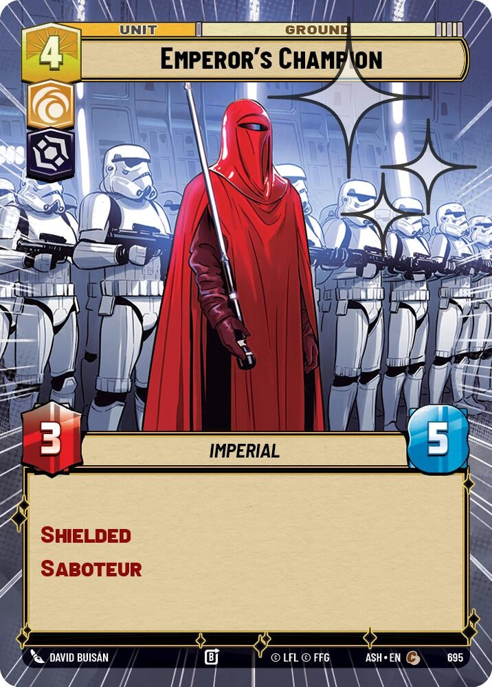 Image for Emperor's Champion (Hyperspace Foil) (695) [Ashes of the Empire] {ASH} - Star Wars: Unlimited