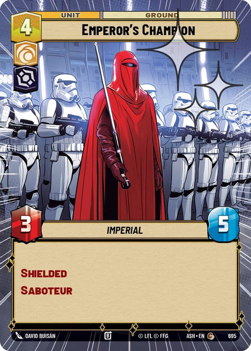 Image for Emperor's Champion (Hyperspace Foil) (695) [Ashes of the Empire] {ASH} - Star Wars: Unlimited