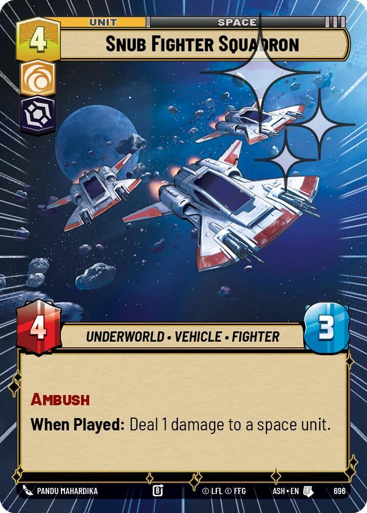 Image for Snub Fighter Squadron (Hyperspace Foil) (696) [Ashes of the Empire] {ASH} - Star Wars: Unlimited
