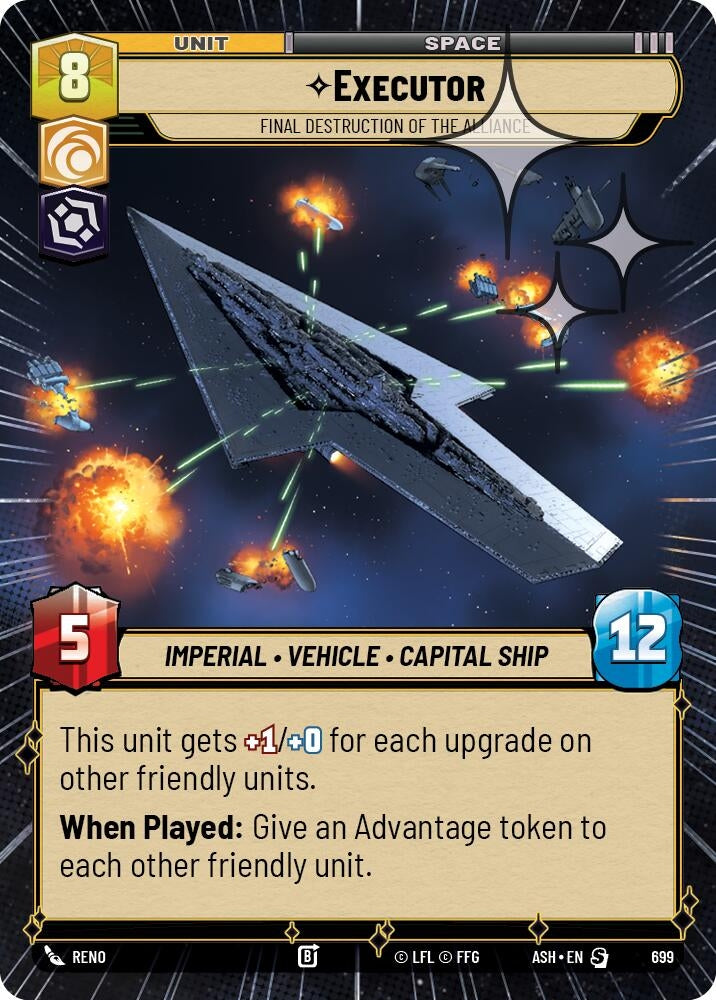 Image for Executor - Final Destruction of the Alliance (Hyperspace Foil) (699) [Ashes of the Empire] {ASH} - Star Wars: Unlimited