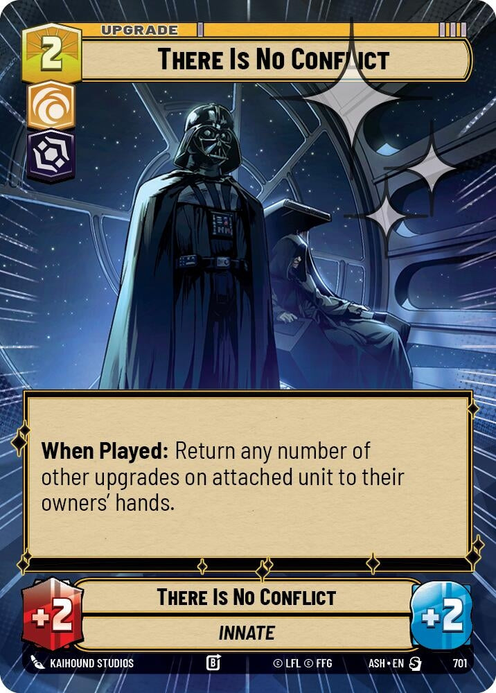 Image for There Is No Conflict (Hyperspace Foil) (701) [Ashes of the Empire] {ASH} - Star Wars: Unlimited