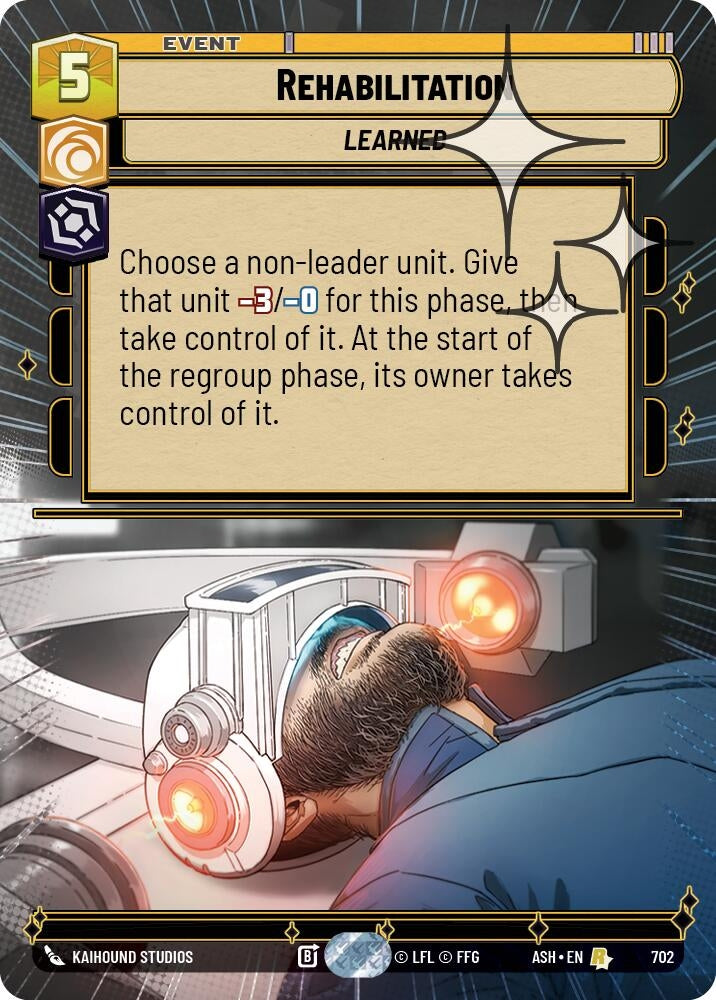 Image for Rehabilitation (Hyperspace Foil) (702) [Ashes of the Empire] {ASH} - Star Wars: Unlimited