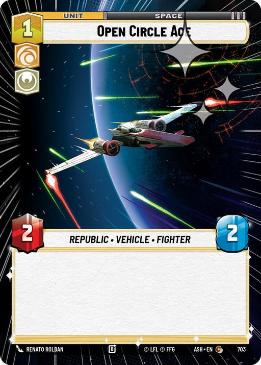 Image for Open Circle Ace (Hyperspace Foil) (703) [Ashes of the Empire] {ASH} - Star Wars: Unlimited