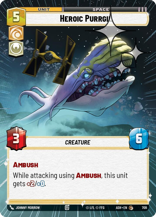 Image for Heroic Purrgil (Hyperspace Foil) (709) [Ashes of the Empire] {ASH} - Star Wars: Unlimited