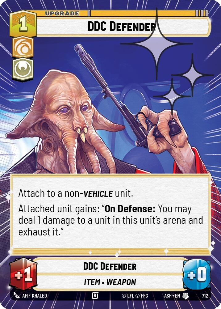 Image for DDC Defender (Hyperspace Foil) (712) [Ashes of the Empire] {ASH} - Star Wars: Unlimited