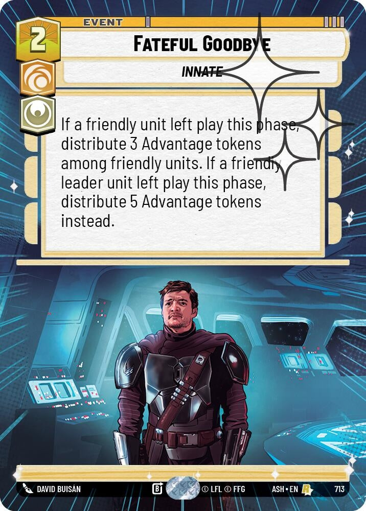 Image for Fateful Goodbye (Hyperspace Foil) (713) [Ashes of the Empire] {ASH} - Star Wars: Unlimited