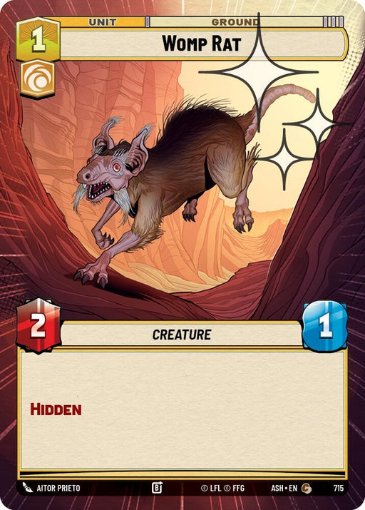 Image for Womp Rat (Hyperspace Foil) (715) [Ashes of the Empire] {ASH} - Star Wars: Unlimited