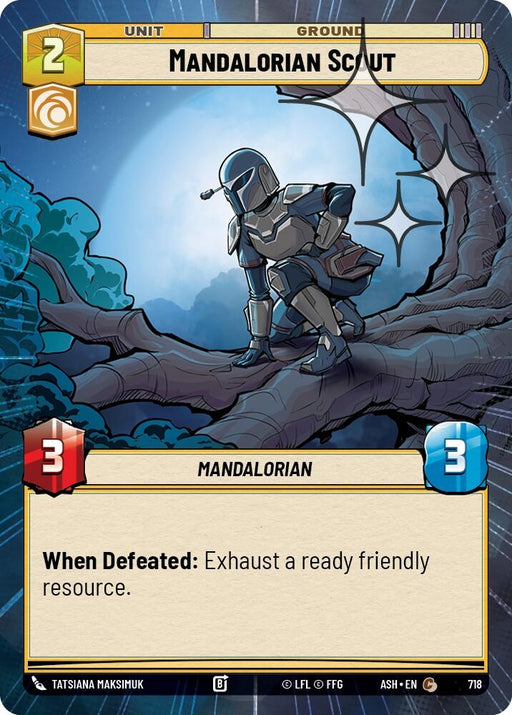 Image for Mandalorian Scout (Hyperspace Foil) (718) [Ashes of the Empire] {ASH} - Star Wars: Unlimited