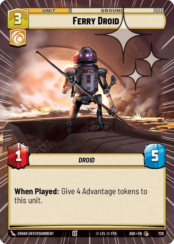 Image for Ferry Droid (Hyperspace Foil) (720) [Ashes of the Empire] {ASH} - Star Wars: Unlimited