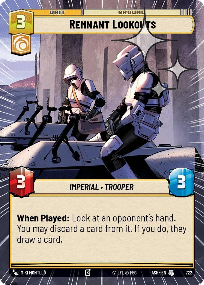 Image for Remnant Lookouts (Hyperspace Foil) (722) [Ashes of the Empire] {ASH} - Star Wars: Unlimited