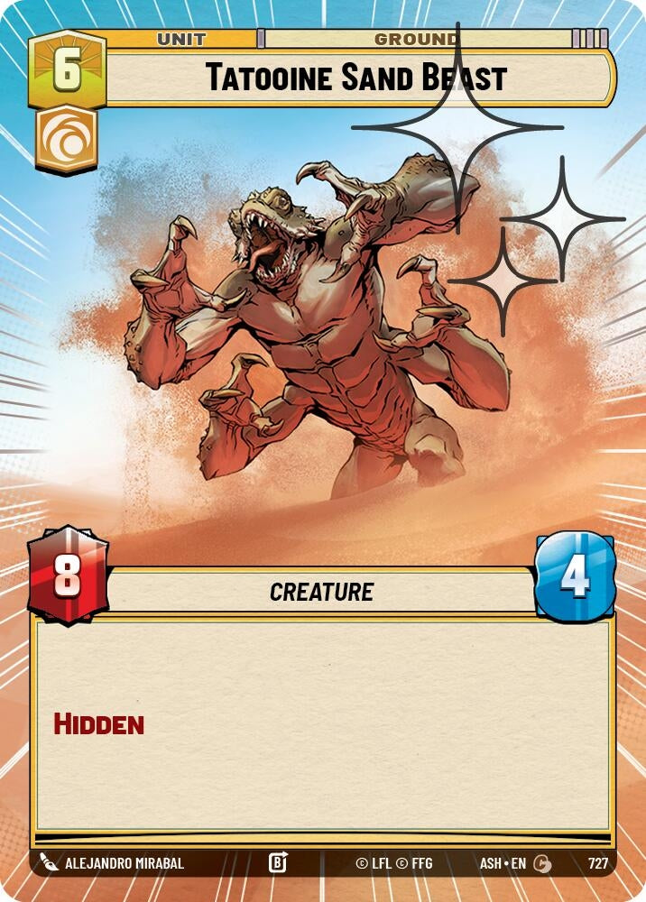 Image for Tatooine Sand Beast (Hyperspace Foil) (727) [Ashes of the Empire] {ASH} - Star Wars: Unlimited