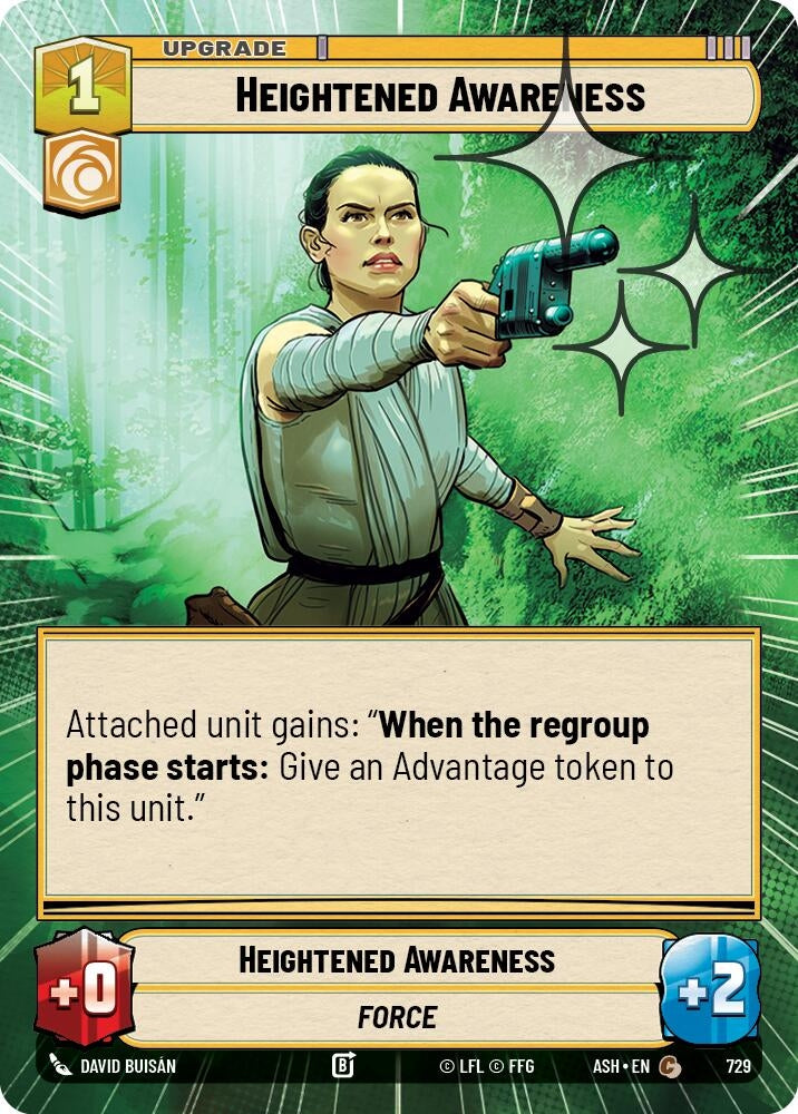 Image for Heightened Awareness (Hyperspace Foil) (729) [Ashes of the Empire] {ASH} - Star Wars: Unlimited