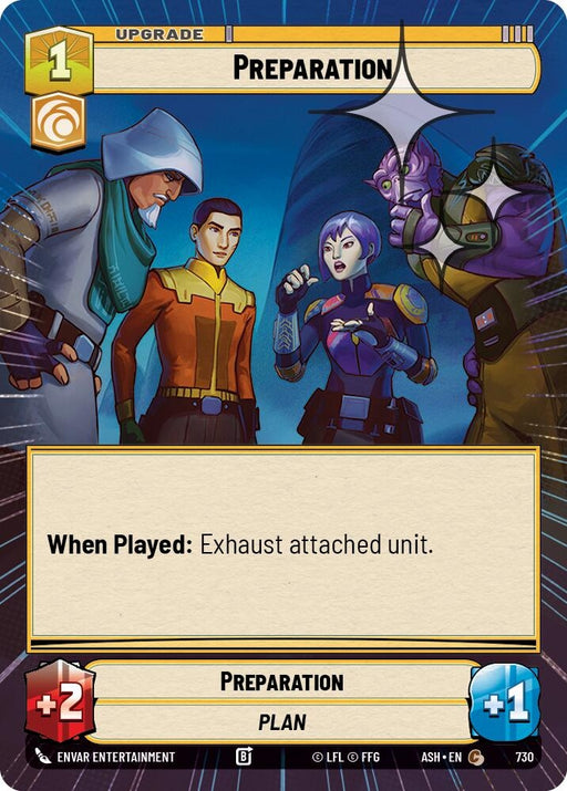 Image for Preparation (Hyperspace Foil) (730) [Ashes of the Empire] {ASH} - Star Wars: Unlimited