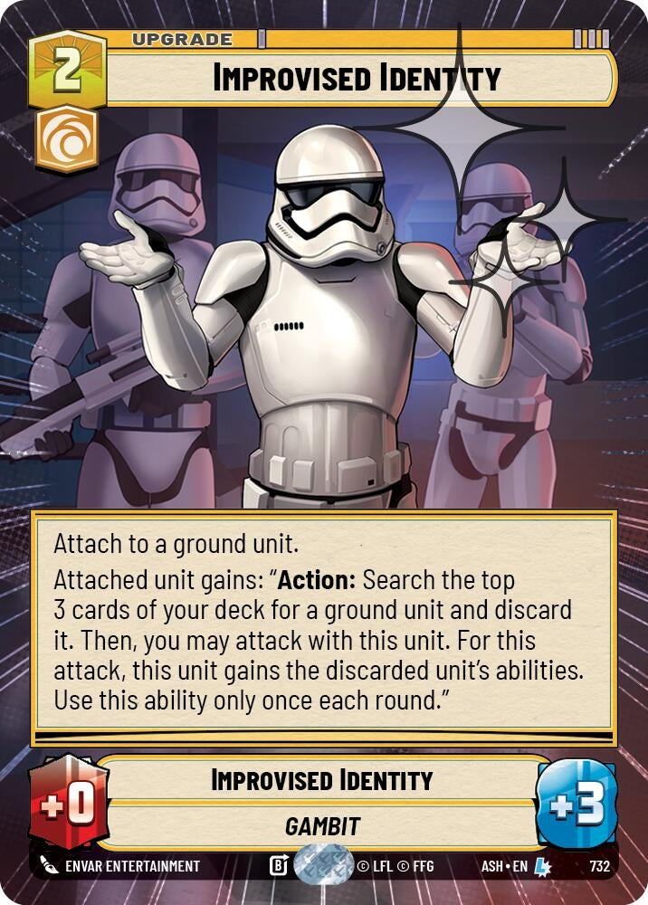 Image for Improvised Identity (Hyperspace Foil) (732) [Ashes of the Empire] {ASH} - Star Wars: Unlimited