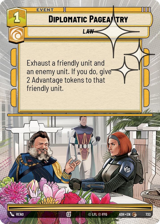 Image for Diplomatic Pageantry (Hyperspace Foil) (733) [Ashes of the Empire] {ASH} - Star Wars: Unlimited