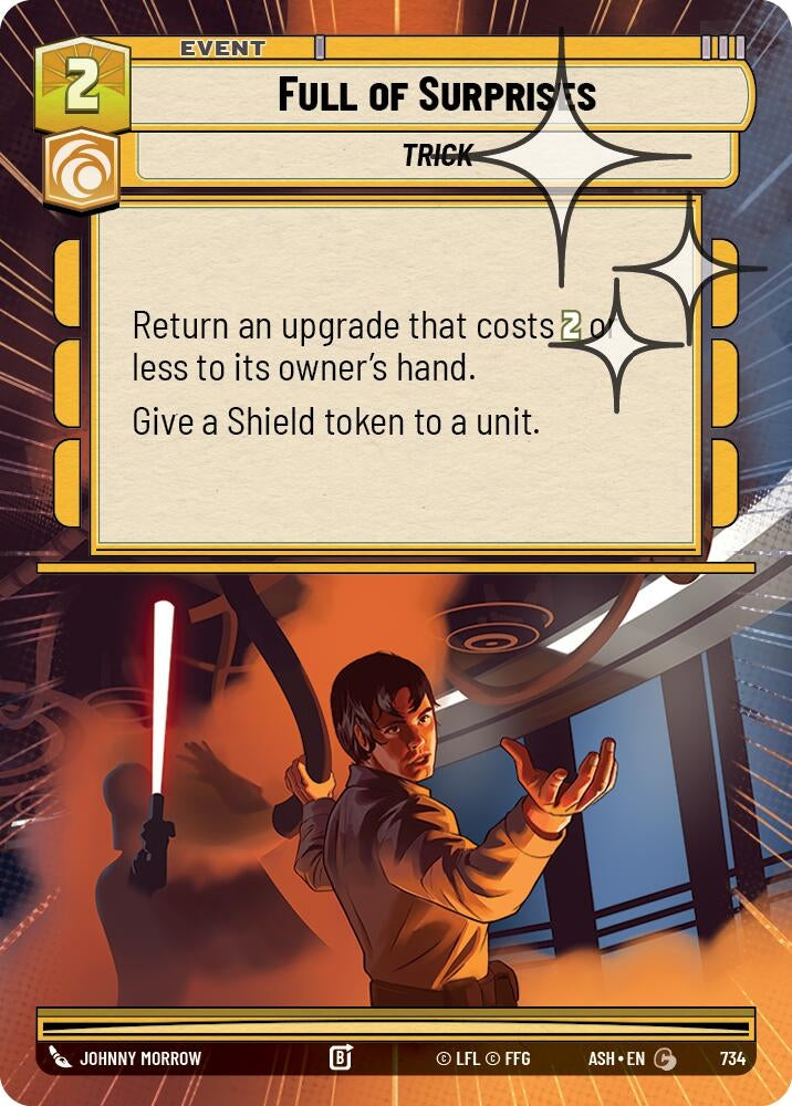 Image for Full of Surprises (Hyperspace Foil) (734) [Ashes of the Empire] {ASH} - Star Wars: Unlimited