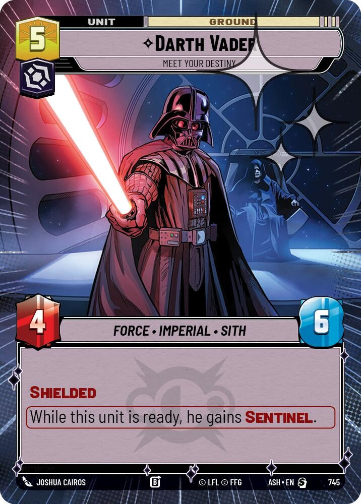 Image for Darth Vader - Meet Your Destiny (Hyperspace Foil) (745) [Ashes of the Empire] {ASH} - Star Wars: Unlimited