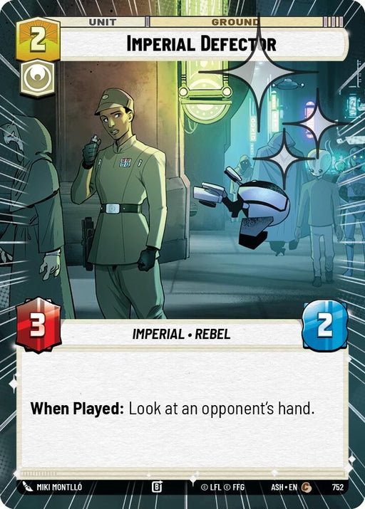 Image for Imperial Defector (Hyperspace Foil) (752) [Ashes of the Empire] {ASH} - Star Wars: Unlimited
