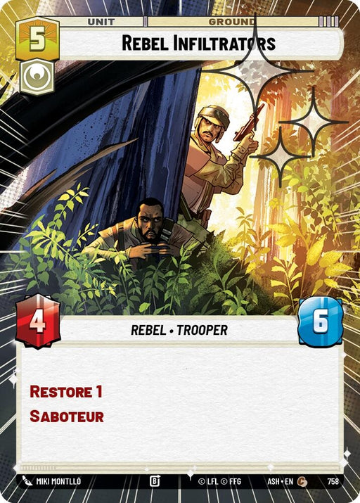 Image for Rebel Infiltrators (Hyperspace Foil) (758) [Ashes of the Empire] {ASH} - Star Wars: Unlimited