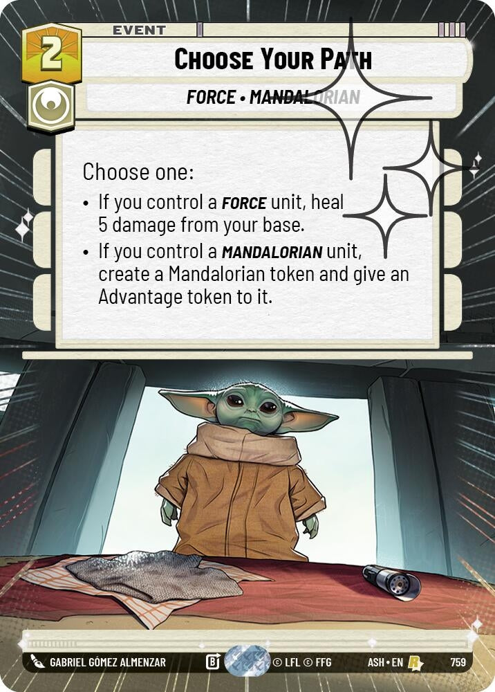 Image for Choose Your Path (Hyperspace Foil) (759) [Ashes of the Empire] {ASH} - Star Wars: Unlimited