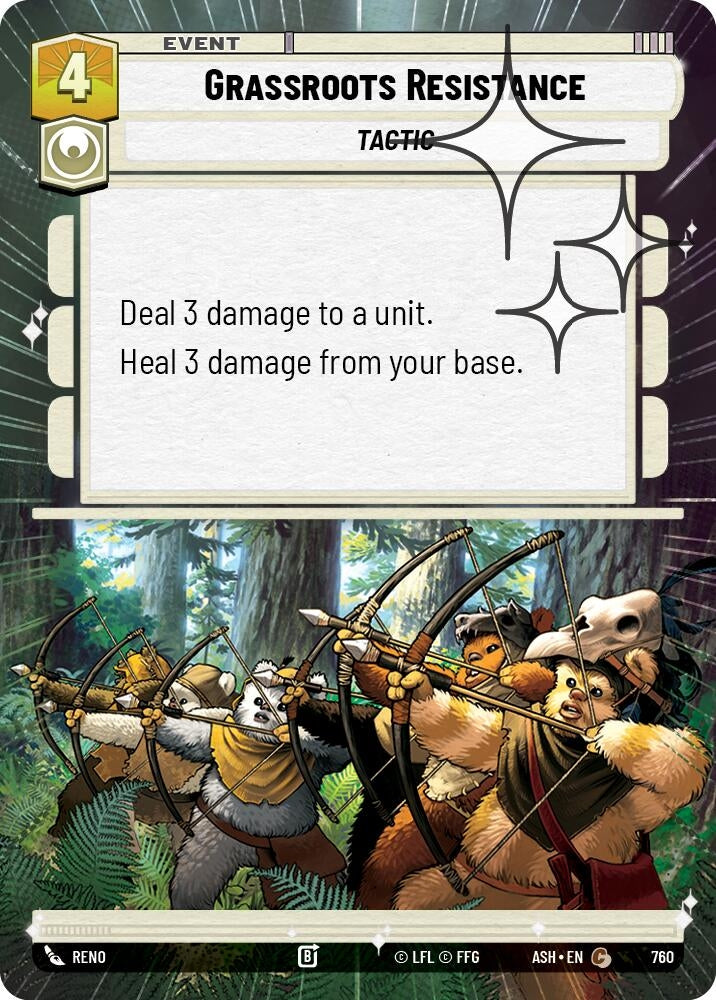 Image for Grassroots Resistance (Hyperspace Foil) (760) [Ashes of the Empire] {ASH} - Star Wars: Unlimited