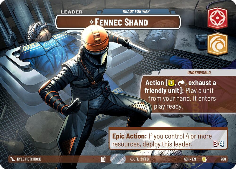 Image for Fennec Shand - Ready for War (Showcase) (768) [Ashes of the Empire] {ASH} - Star Wars: Unlimited
