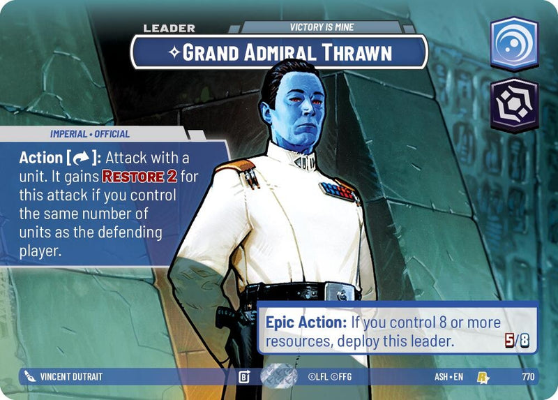Image for Grand Admiral Thrawn - Victory is Mine (Showcase) (770) [Ashes of the Empire] {ASH} - Star Wars: Unlimited
