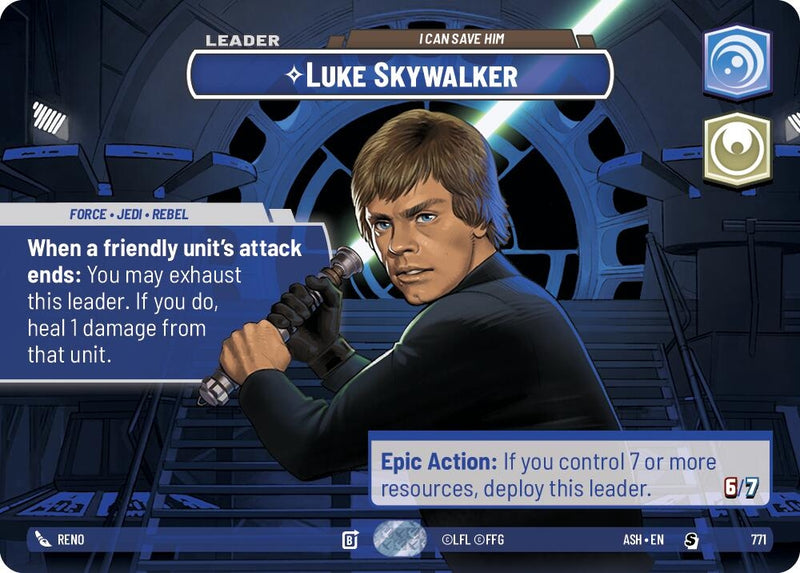 Image for Luke Skywalker - I Can Save Him (Showcase) (771) [Ashes of the Empire] {ASH} - Star Wars: Unlimited