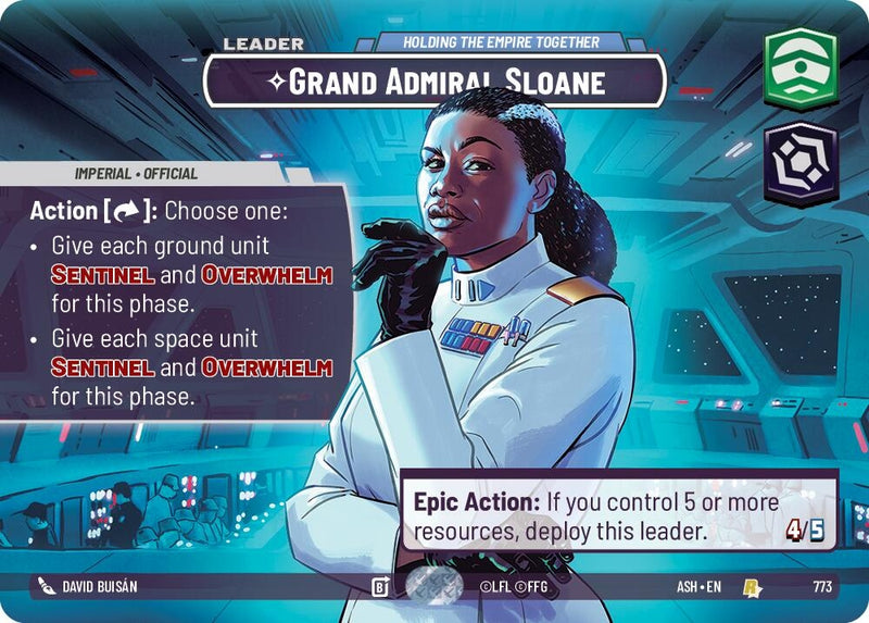 Image for Grand Admiral Sloane - Holding the Empire Together (Showcase) (773) [Ashes of the Empire] {ASH} - Star Wars: Unlimited