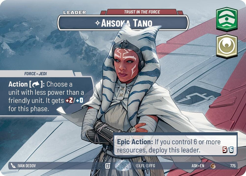 Image for Ahsoka Tano - Trust in the Force (Showcase) (775) [Ashes of the Empire] {ASH} - Star Wars: Unlimited