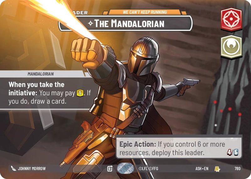 Image for The Mandalorian - We Can't Keep Running (Showcase) (780) [Ashes of the Empire] {ASH} - Star Wars: Unlimited