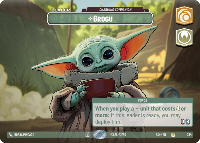 Image for Grogu - Charming Companion (Showcase) (784) [Ashes of the Empire] {ASH} - Star Wars: Unlimited