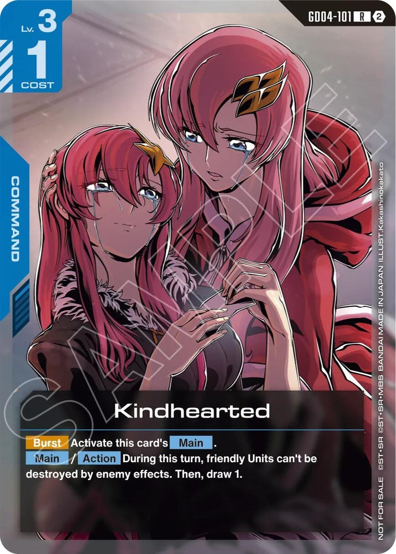 Image for Kindhearted (Store Tournament Participation Pack 05) (GD04-101) [Gundam Promotional Cards] {GCG-PR} - Gundam Card Game
