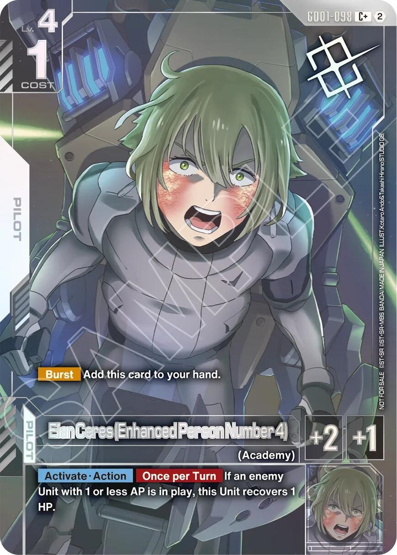 Image for Elan Ceres (Enhanced Person Number 4) (Store Tournament Winner Pack 05) (GD01-098) [Gundam Promotional Cards] {GCG-PR} - Gundam Card Game