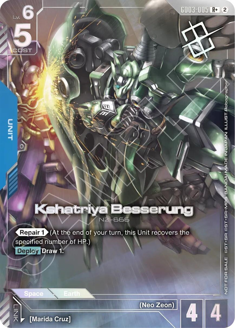 Image for Kshatriya Besserung (Store Tournament Winner Pack 05) (GD03-005) [Gundam Promotional Cards] {GCG-PR} - Gundam Card Game