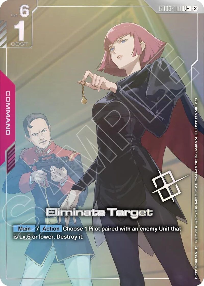 Image for Eliminate Target (Store Tournament Winner Pack 05) (GD03-110) [Gundam Promotional Cards] {GCG-PR} - Gundam Card Game