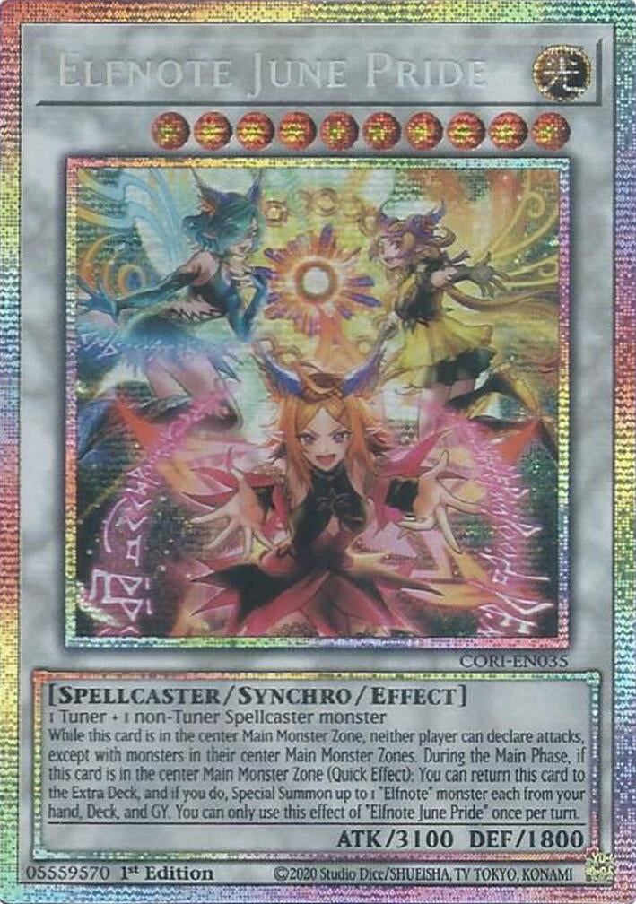 Image for Elfnote June Pride (Starlight Rare) (CORI-EN035) [Chaos Origins] {CORI} - YuGiOh