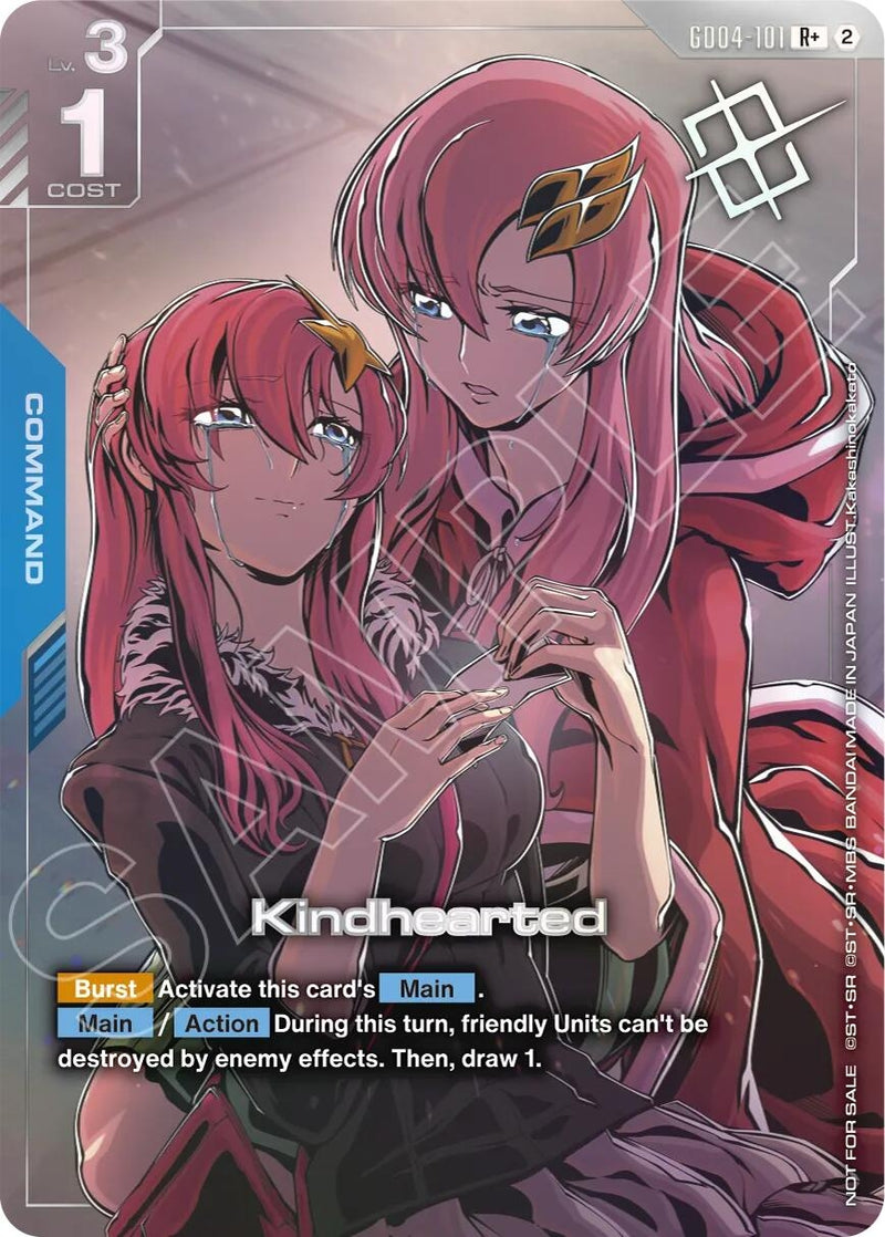 Image for Kindhearted (Store Tournament Winner Pack 05) (GD04-101) [Gundam Promotional Cards] {GCG-PR} - Gundam Card Game