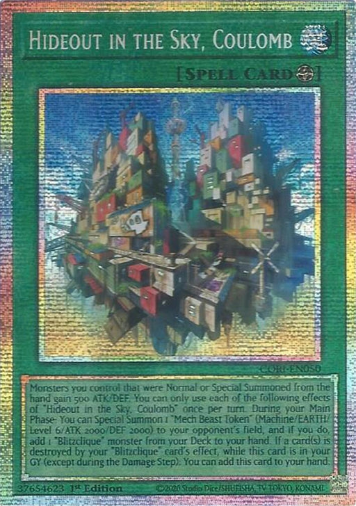 Image for Hideout in the Sky, Coulomb (Starlight Rare) (CORI-EN050) [Chaos Origins] {CORI} - YuGiOh