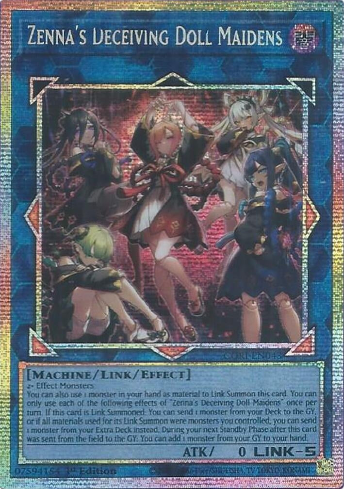 Image for Zenna's Deceiving Doll Maidens (Starlight Rare) (CORI-EN043) [Chaos Origins] {CORI} - YuGiOh