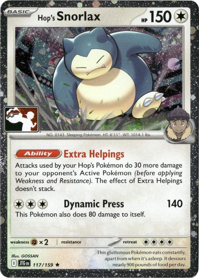 Image for Hop's Snorlax - 117/159 (Cosmos Holo) (117/159) [Prize Pack Series Cards] - Pokemon