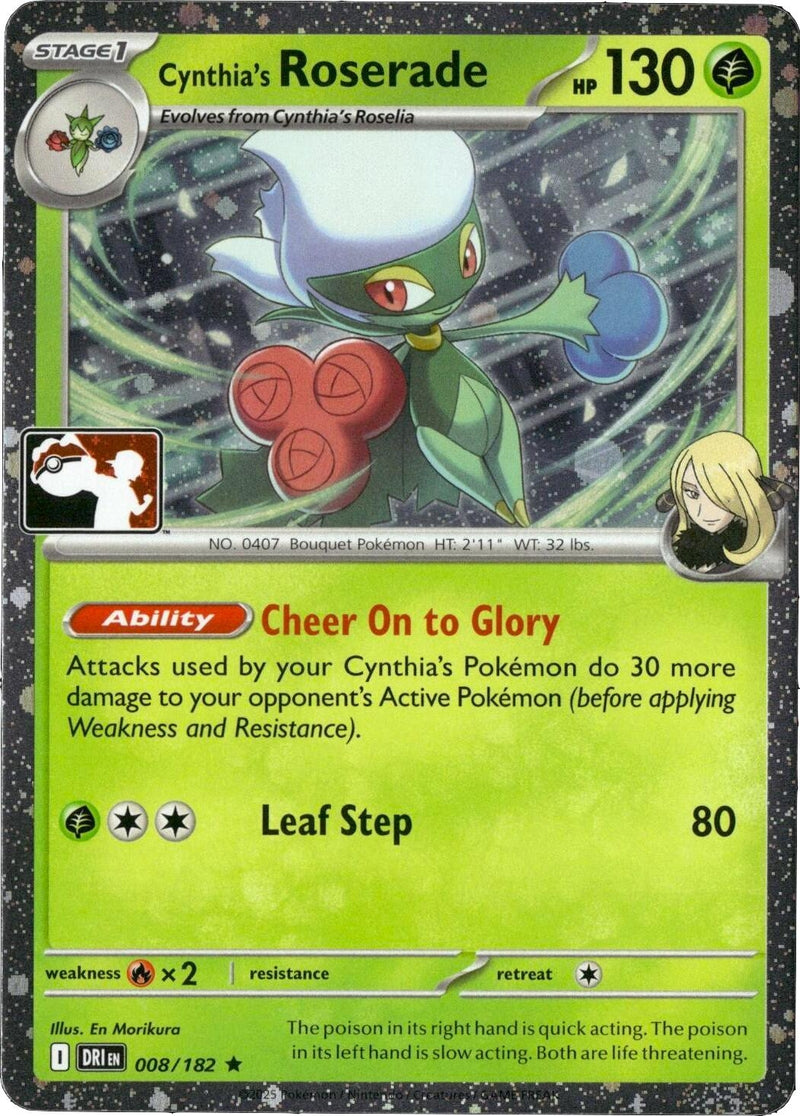 Image for Cynthia's Roserade - 008/182 (Cosmos Holo) (008/182) [Prize Pack Series Cards] - Pokemon